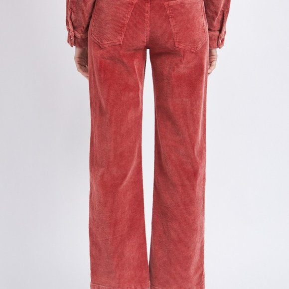 Red Wide Leg Pants - Picture 3 of 3